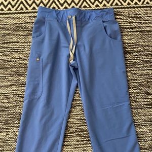 Figs Medium Cargo Scrub Bottoms Ceil Blue